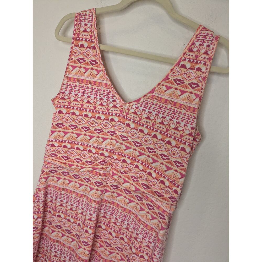 Title Nine Breeze Athletic Sleeveless Midi Dress Pink Orange Womens Size Medium - Picture 7 of 7